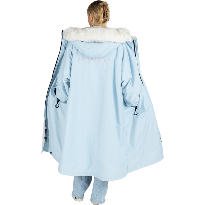 2024 Dryrobe Erwachsene Advance Langrmelige Wickelkommode Robe LS-DA-ICE-B - Ice Blue